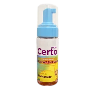 فوم شستشوی صورت روشن‌کننده و آبرسان سرتو سته | Certo Sette Lightening & Hydrating Foam Face Wash